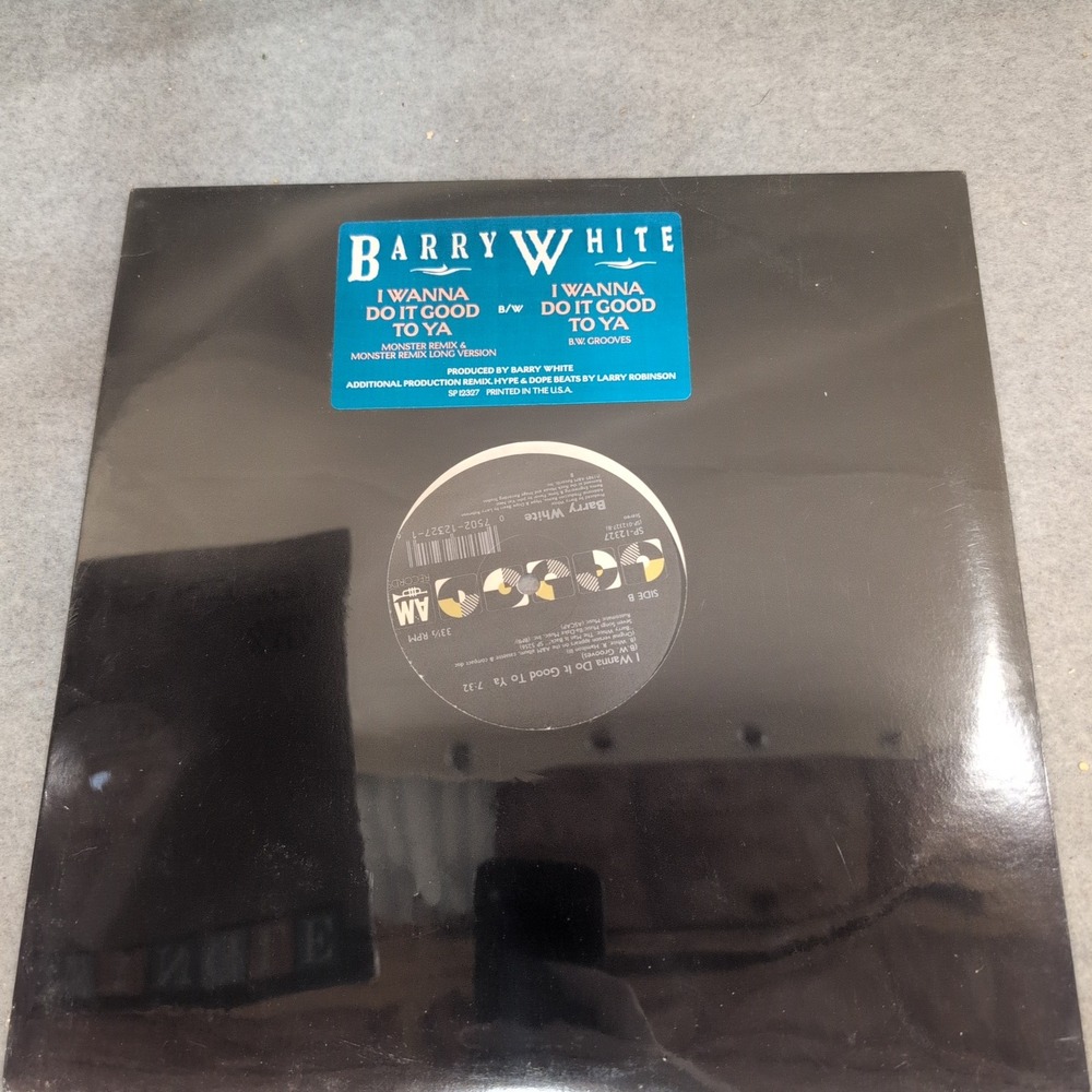 Barry White I Wanna Do It Good To Ya 12" Vinyl Single 1989 A&M Records SP-12327